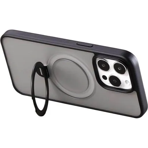 Joyroom JR-BP004 Magnetisk Etui med Holder til iPhone 15 - Sort