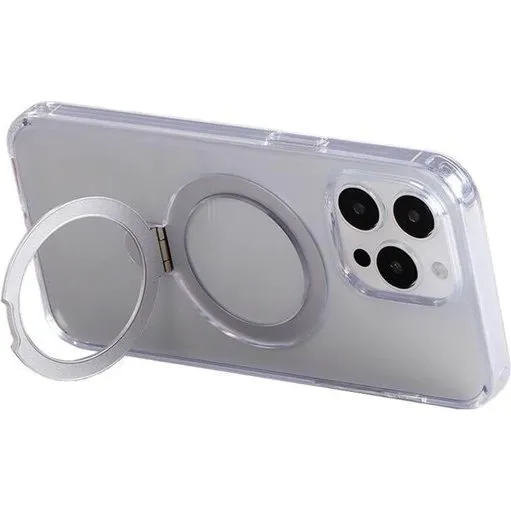 Joyroom JR-BP004 Magnetisk Etui med Holder til iPhone 15 Pro (Transparent)