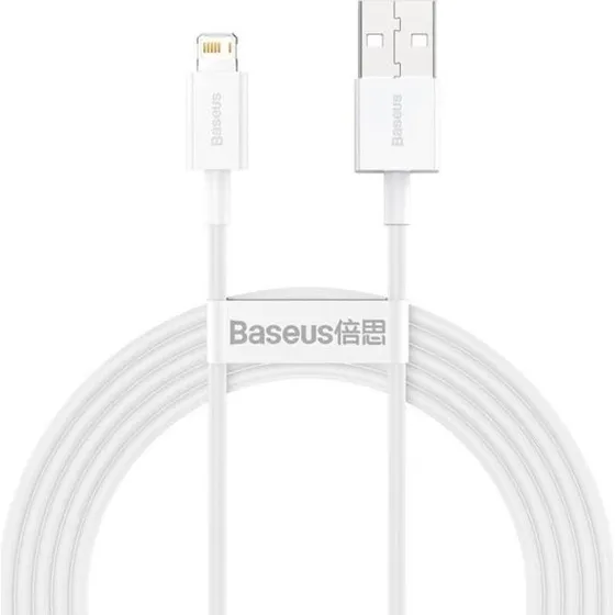 Baseus Superior Series USB til Lightning kabel, 2.4A, 0.25m, hvid