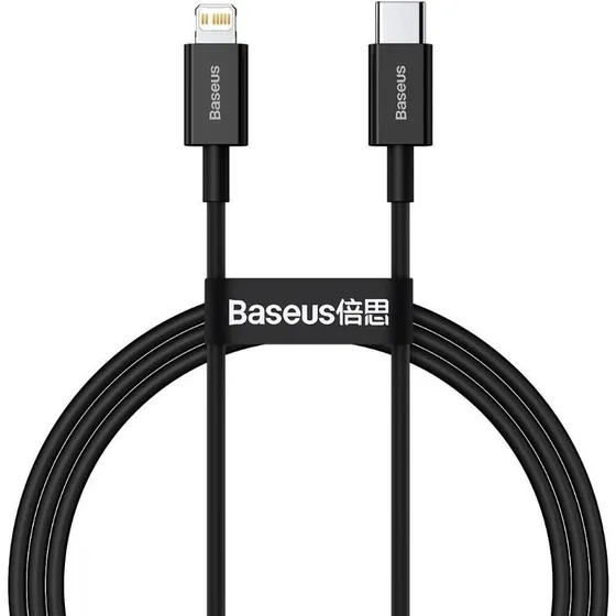 Baseus Superior USB-C til Lightning 20W PD kabel, 1m, sort