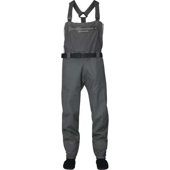 Simms Flyweight Stocking Waders, Cinder, Medium 9-11