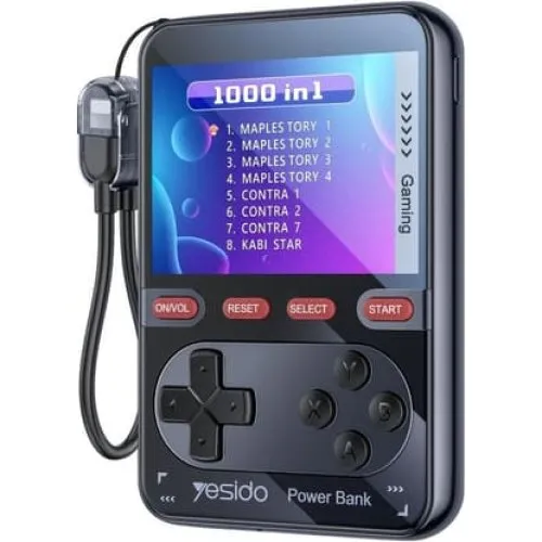 Yesido Retro Game Console Power Bank 10000mAh 20W + Lightning