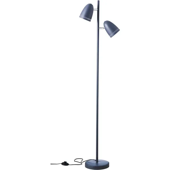 Superliving Dynamo Twin gulvlampe, grå, 145 cm