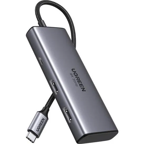 UGREEN Revodok 206 6-in-1 USB-C Hub med Dual HDMI