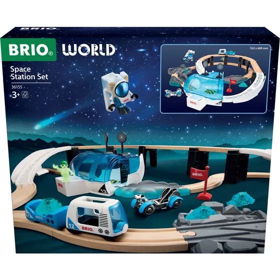 BRIO 36155 Togbane-sæt Rumstation