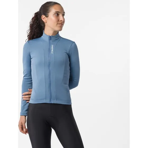 Castelli Sinergia 3 langærmet cykeltrøje til dame - Steel Blue