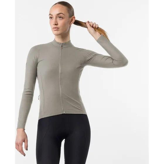 Castelli Thermowoven langærmet cykeltrøje til dame - Silver Moon