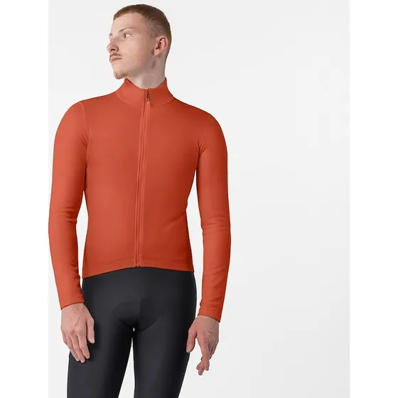 Castelli Competizione Thermal LS Cykeltrøje - Paprika