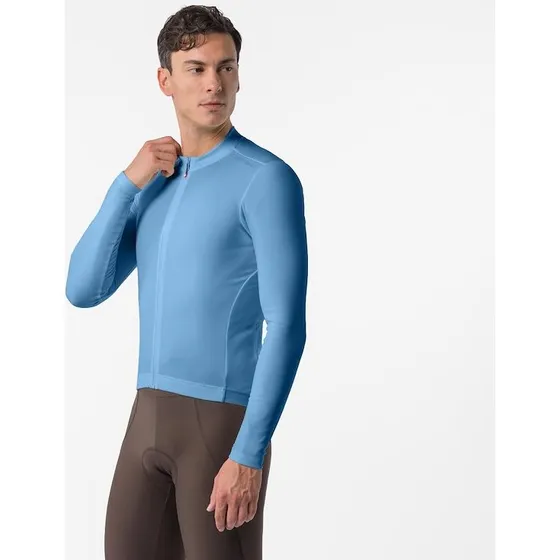 Castelli Espresso Thermal 2 Cykeltrøje - Metallic Blue - Herre