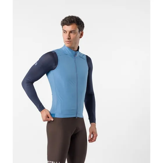 Castelli Espresso 2 Cykelvest Herre - Metallic Blue