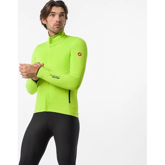 Castelli Alpha 150 cykeljakke herre - Electric Lime/Black