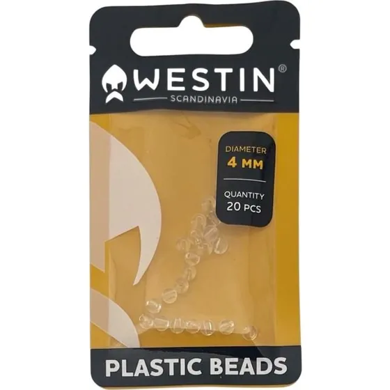 Westin Plastic Beads 4mm Transparent