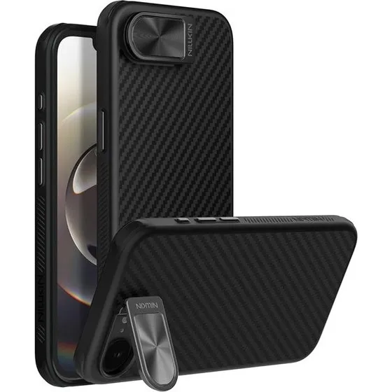 Nillkin CarboProp Magnetic Case til iPhone 16e/17e - Sort