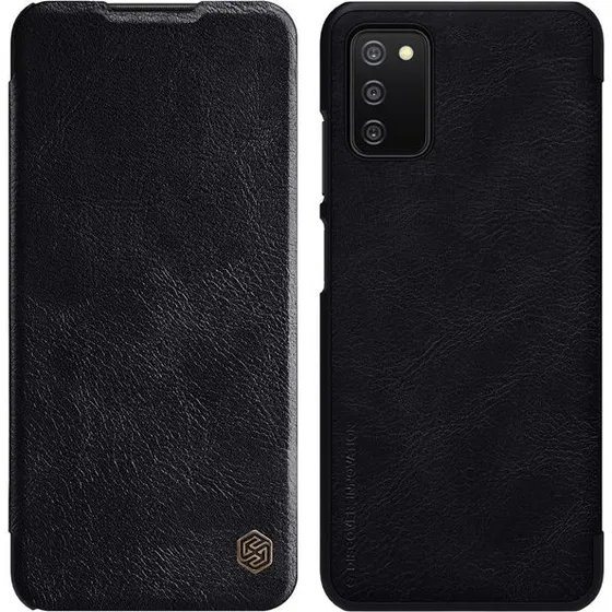 Nillkin Qin Leather Holster Case til Samsung Galaxy A03s - Sort