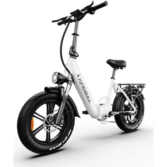 KINGBULL Literide 2.0 Elcykel - 500W, 45 km/t, Hvid