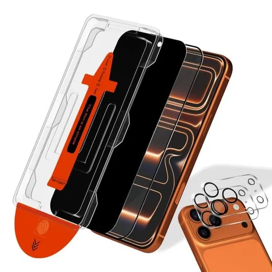 iPhone 17 Pro Skærmbeskytter & Linsebeskytter (2-PACK) - Hærdet Glas
