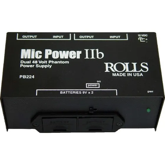 Rolls PB224 2-kanals 48V Phantom Power Strømforsyning