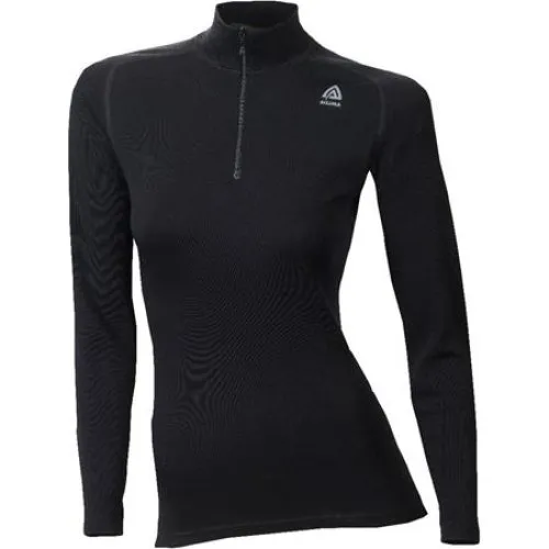 Aclima WarmWool Mockneck Dame - Jet Black
