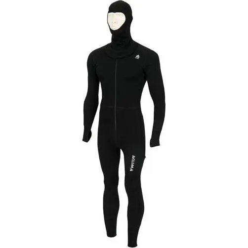 Aclima Warmwool Overall med Hætte - Jet Black