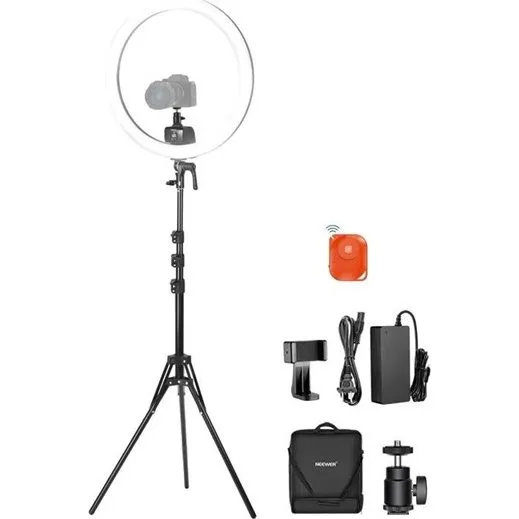 Neewer SRP18C 17cm Selfie Kit med RGB LED-ringlys