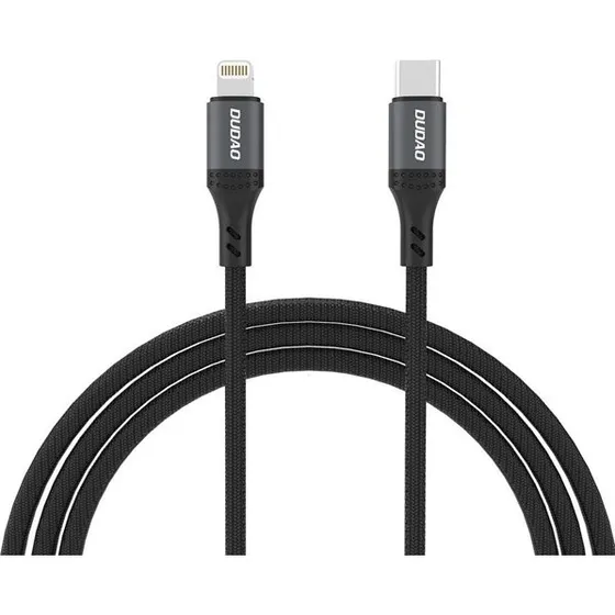 Dudao L3CL USB-C til Lightning 30W Flettet Kabel - 1,2m - Sort