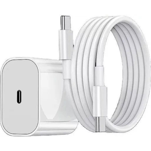 Hurtigoplader til iPhone 18/17/16/15 med USB-C til USB-C kabel