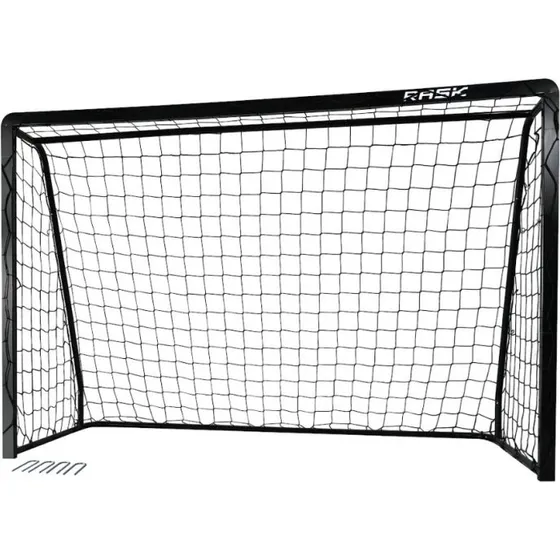 RASK Fodboldmål 240 x 160 cm Sort i stål med dobbelt overlægger