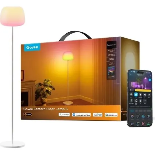 Govee Lantern Gulvlampe – RGBICWW Smart Standing Lamp med Matter