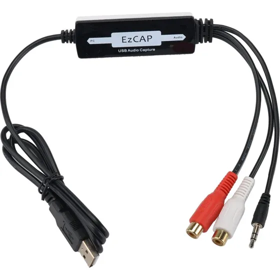 Ezcap216 USB Audio Capture - Analog til Digital Lydkonverter