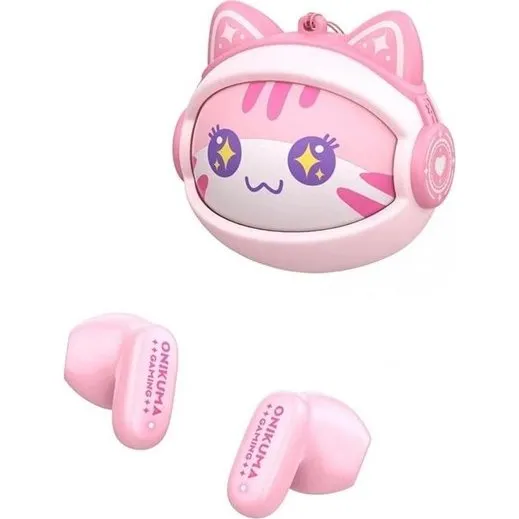 Onikuma TX603 Trådløse Bluetooth In-ear Hovedtelefoner - Lyserød