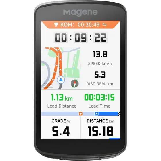 Magene C706 GPS Cykelcomputer med 3,3" Touchskærm
