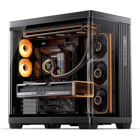 Jonsbo TK-4 Tower PC-kabinet - Sort