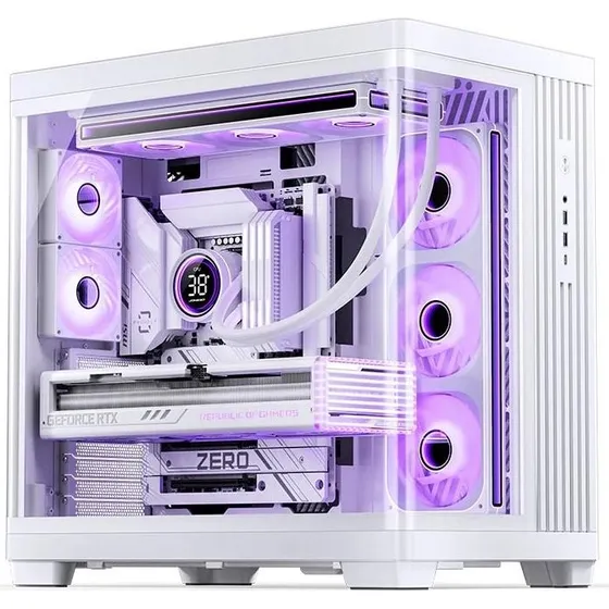 Jonsbo TK-4 Tower PC-kabinet - Hvid