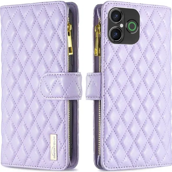 Rhombus Walletcover til Doro Aurora A31 - Misty Purple