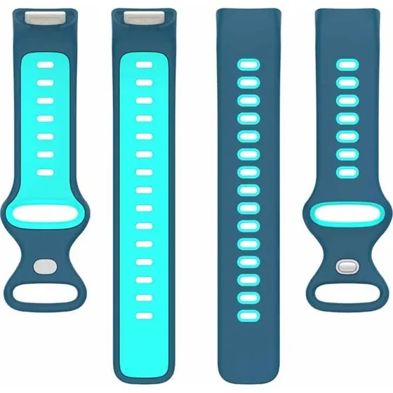 Twin Sport urrem til Fitbit Charge 6 - Blå/Turkis