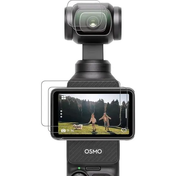 BRDRC Skærm- og linsebeskyttelse til DJI Osmo Pocket 3 (2-pak)