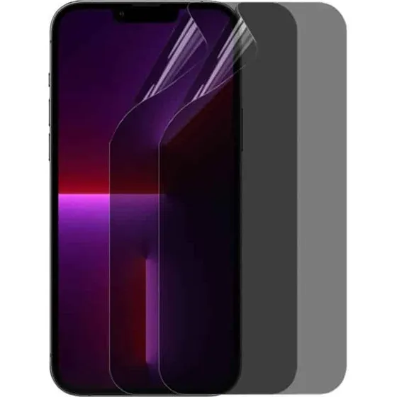 2-pak Privacy 3D Soft HydroGel skærmbeskytter til iPhone 13 Mini
