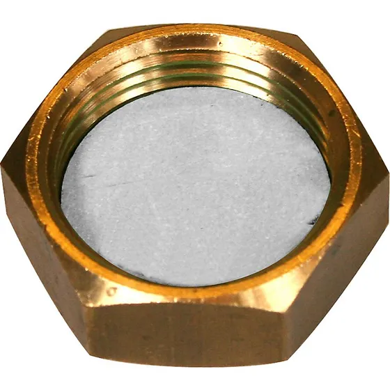 Slutmuffe med pakning 1/4'' i messing