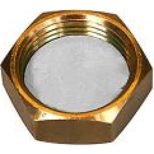 ISIFLO Messing slutmuffe med pakning 3/8''