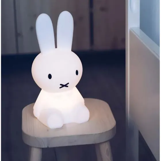Mr Maria Miffy First Light kaninlampe 30 cm - blød silikone