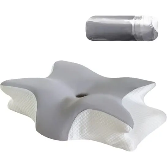 Sommerfugl Memory Skum Pude 60x40x13cm - LightGrey