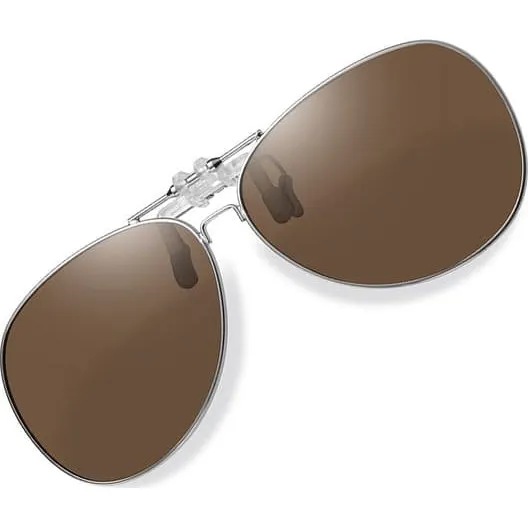 Clip-on solbriller - Polariserede kørebriller, Brown