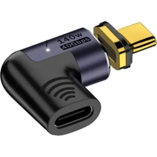 140W Magnetisk USB-C Sidebøjet Adapter - 8K & Hurtig Opladning