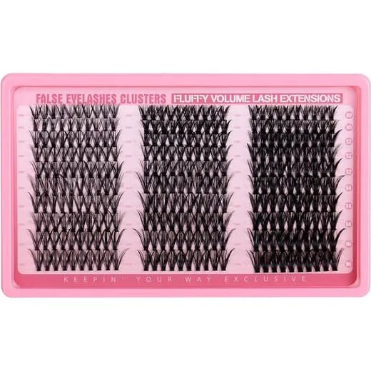 Falske Øjenvipper Klynge Kit: 30D+40D+50D Volume Vipper