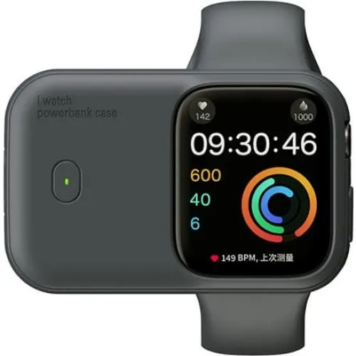 Bærbar magnetisk Apple Watch oplader, 1200mAh, USB-C, Blue