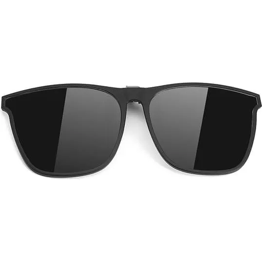 Clip-on solbriller til brillerammer - Black+Grey