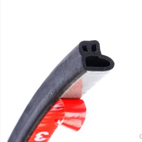 Bil dørtætningsliste B-Type 4 huller (11x10mm) - 5 meter
