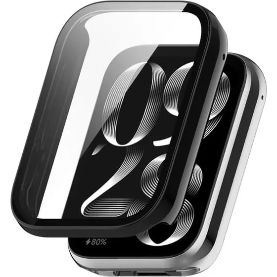 Xiaomi Smart Band 9 Pro Cover med Hærdet Glas - Black