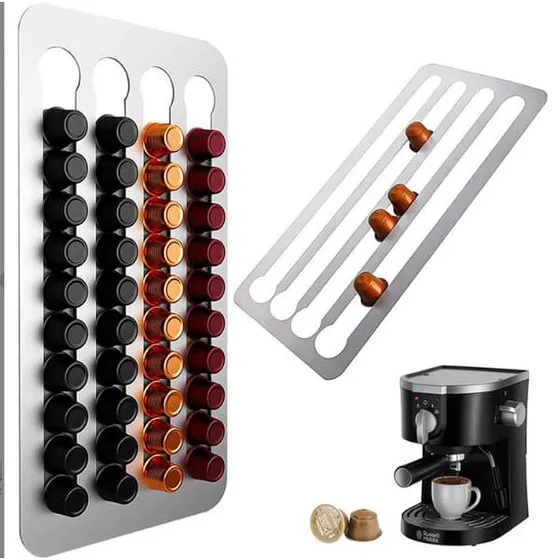 Nespresso kaffekapselholder i rustfrit stål