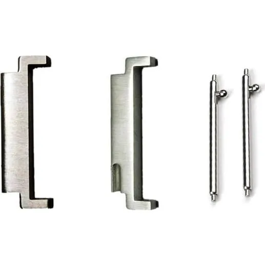Universal Sølv Urrem Connector 20mm til 22mm Adapter